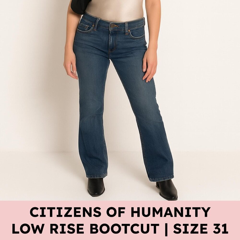 Citizens of Humanity Elle Low Waist Bootcut Jeans — Medium Wash, Stretch(31) Y2K - Picture 17 of 17
